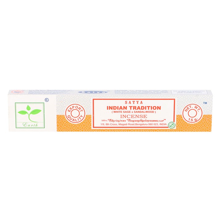 6 Packs of Indian Tradition Earth Incense by Satya
