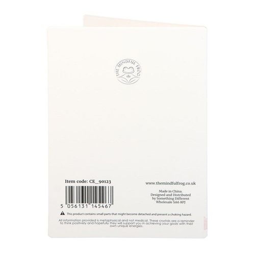 I Love You Rose Quartz Crystal Heart Greeting Card