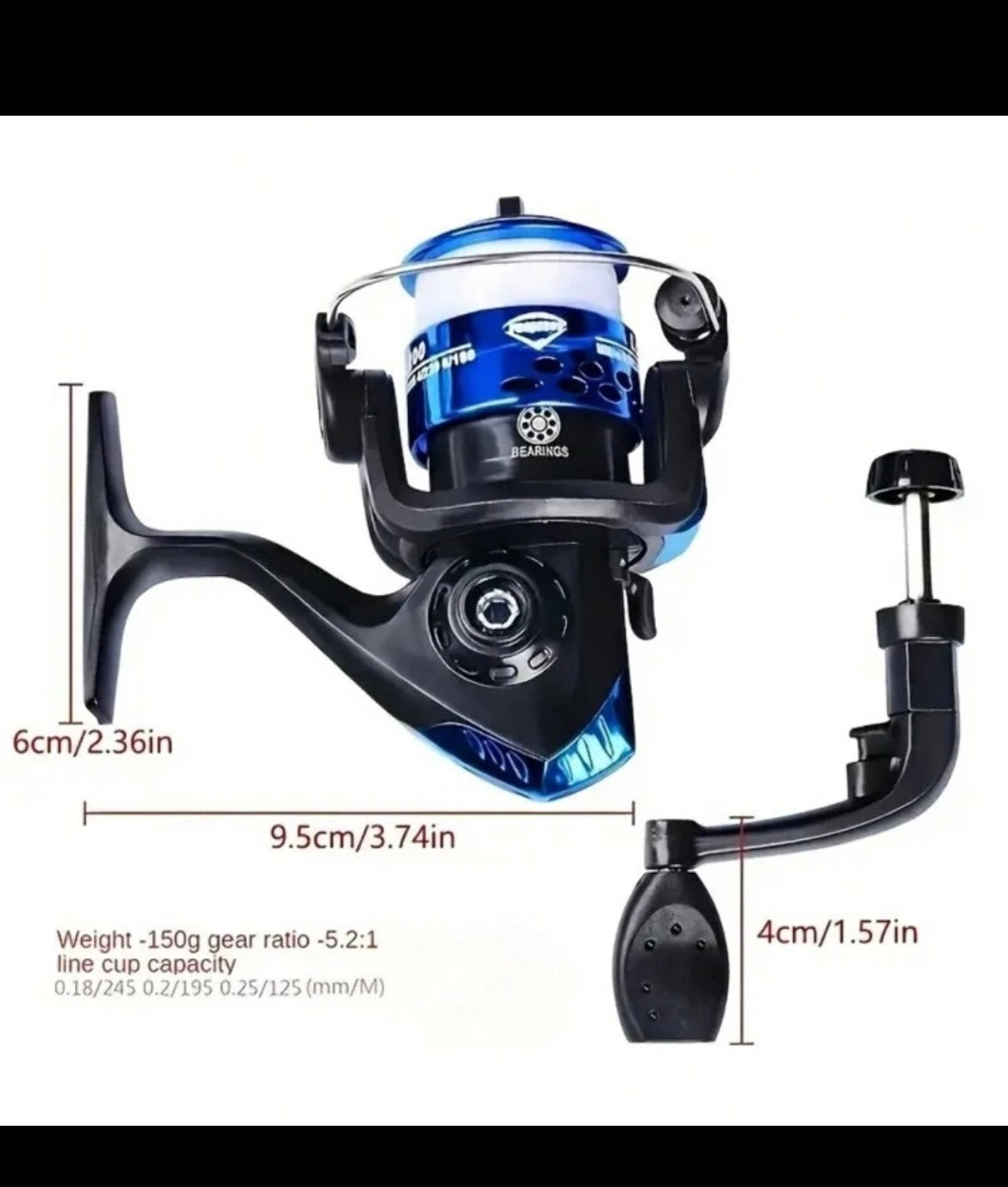 200 Spinning Reel Blue