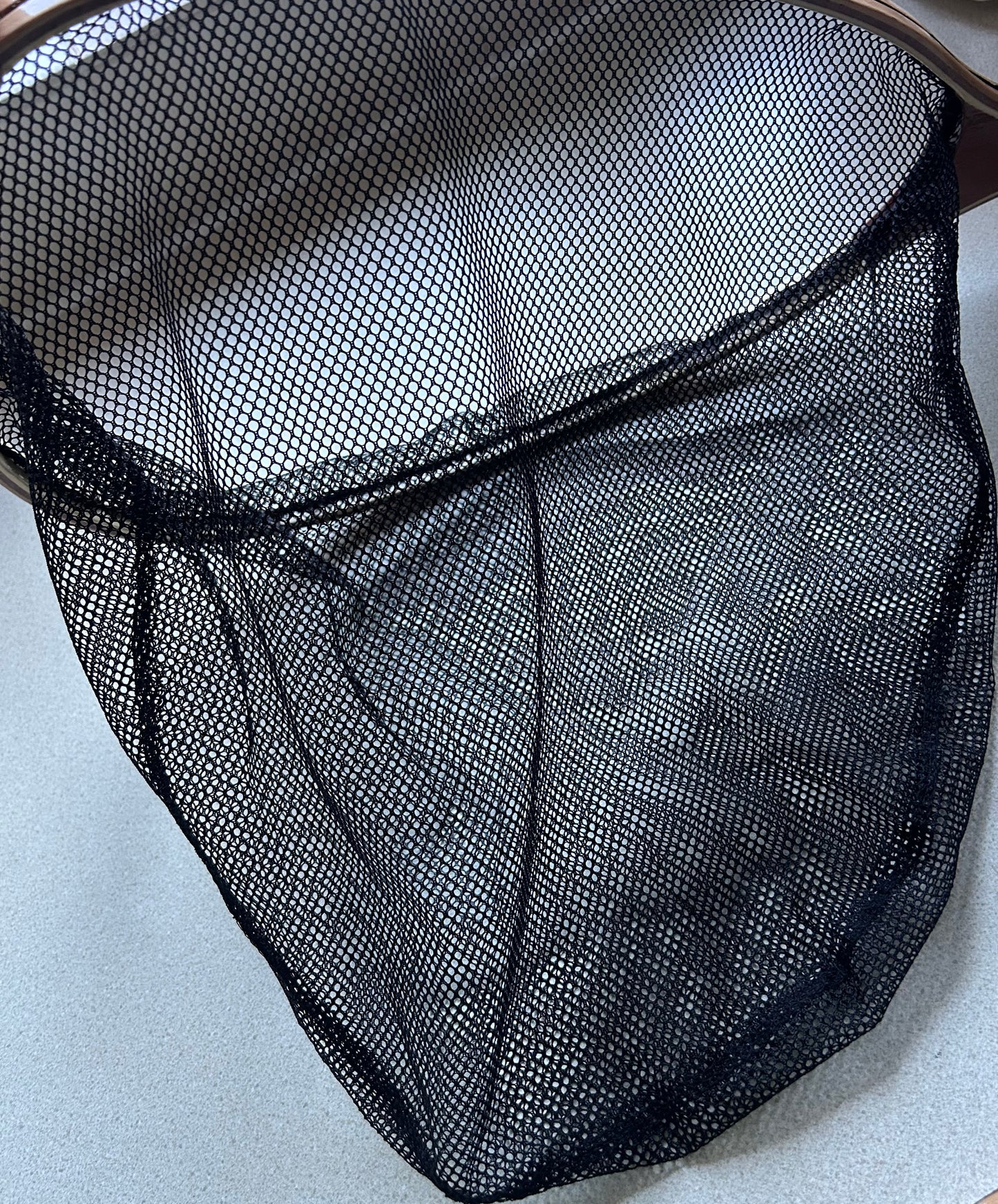 Landing Net for fly fishing - Nylon net with wooden frame